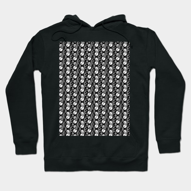 Circular spotted geometric shaped seamless pattern Hoodie by Spinkly